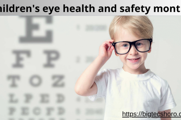 children's eye health and safety month