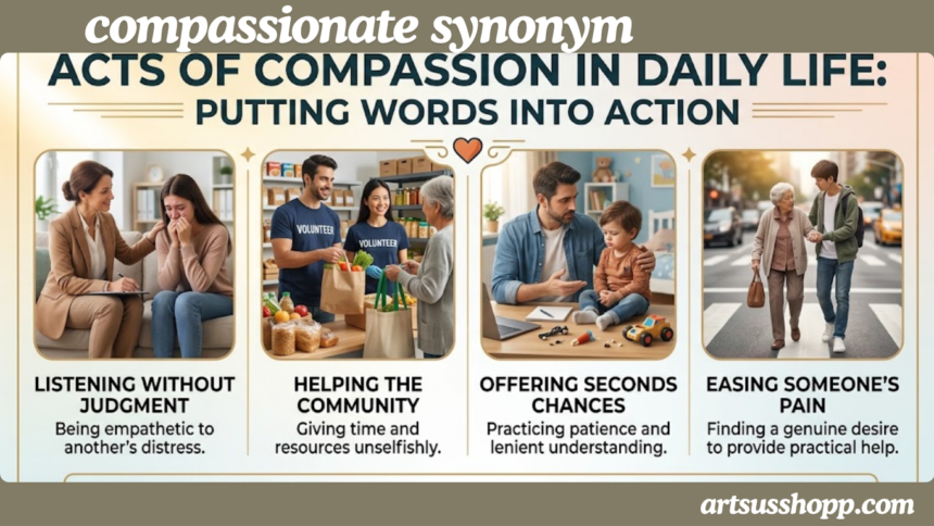 Synonyms for Compassionate
