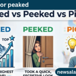 piqued or peaked