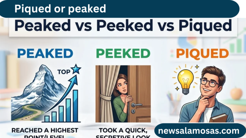 piqued or peaked